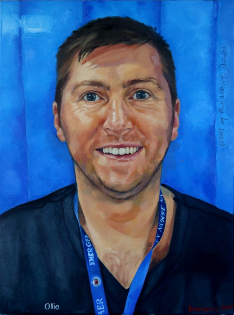 Oliver Emergency Nurse - Oil on Canvas 