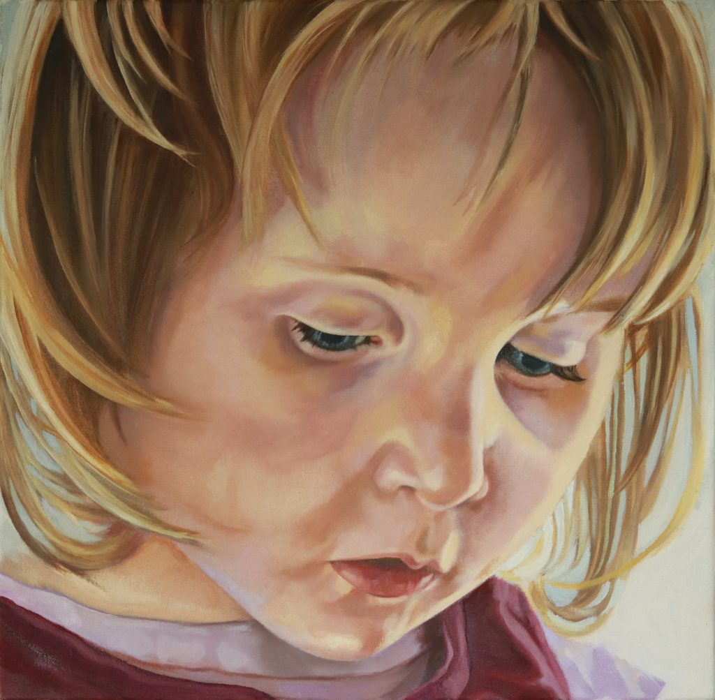 Child Oil on Canvas 40 x 40 cm