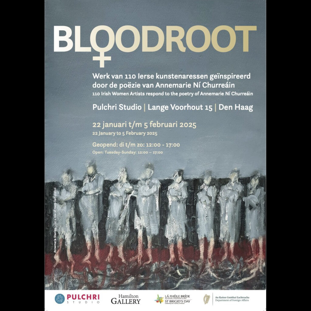 Poster for Bloodroot exhibition